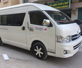 12 seater hiace for rent Sharjah