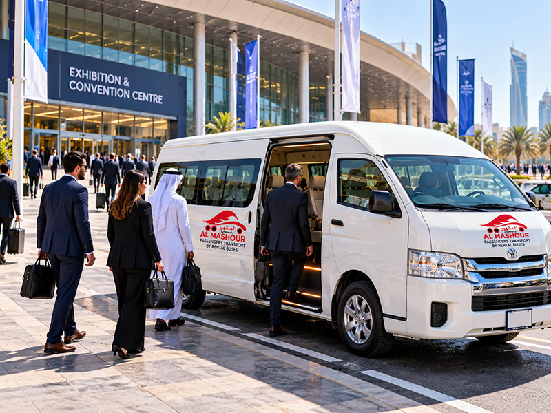 10 Seater Bus on a corporate staff transfer