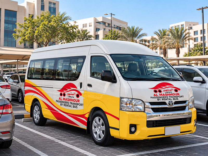 10 Seater HiAce hire from Al Mashhour