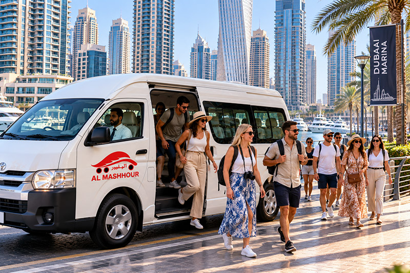 15 Seater Bus hire from Al Mashhour