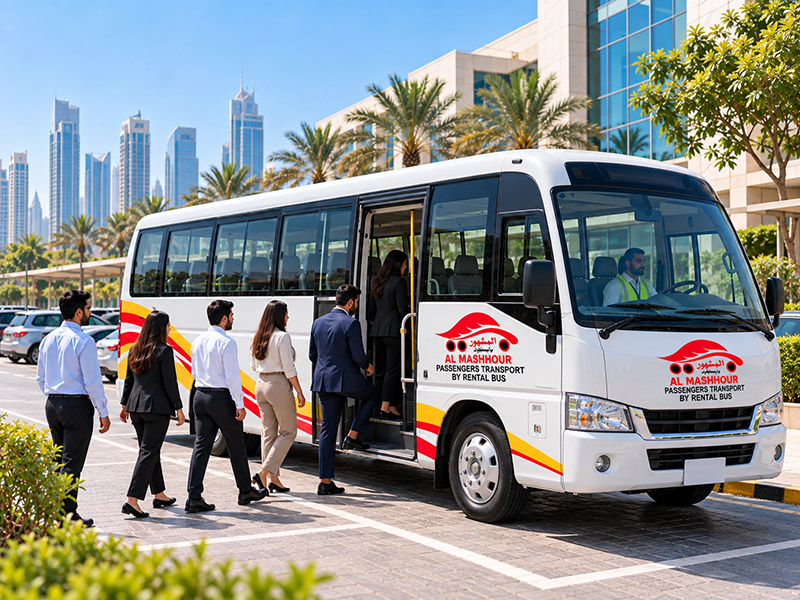 18–20 Seater Bus hire from Al Mashhour