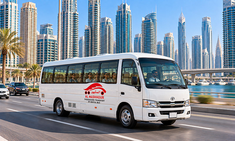 18–20 Seater Bus hire from Al Mashhour