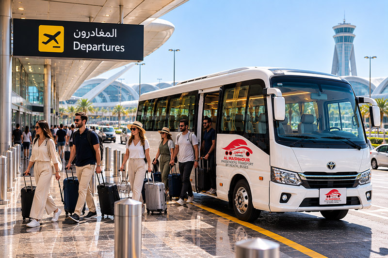 22 Seater Luxury Bus hire from Al Mashhour
