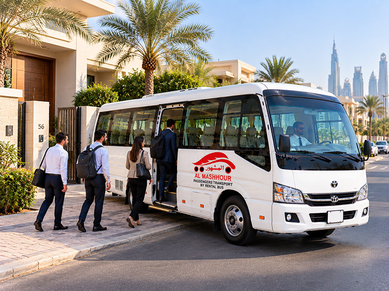 25 Seater Bus on a corporate staff transfer