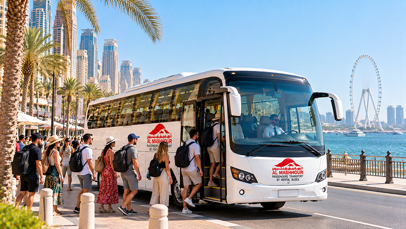 40–45 Seater Bus hire from Al Mashhour