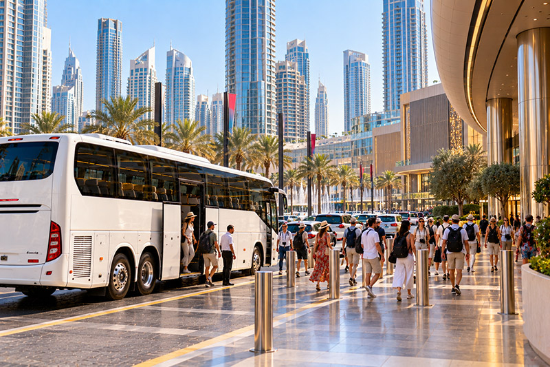 45 Seater Coach on a group tour