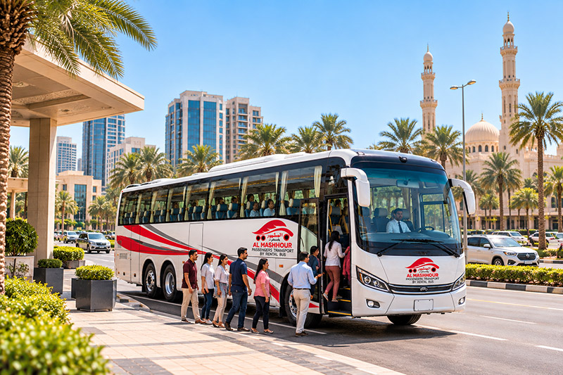 50–53 Seater Bus for rent in Abu Dhabi