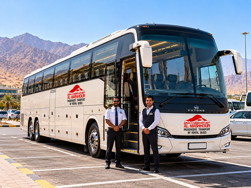 70–75 Seater Bus hire from Al Mashhour