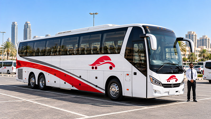 Al Mashhour coach on the road
