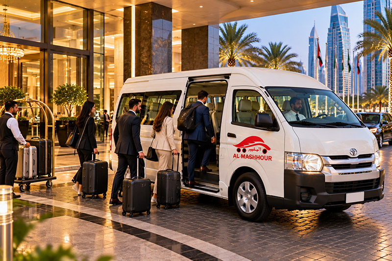Hotel Transfer Bus hire from Al Mashhour