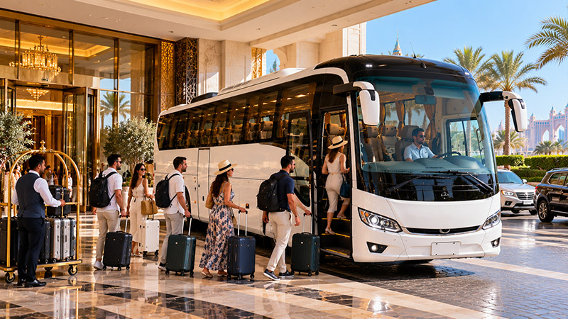 Hotel Transfer Bus rental