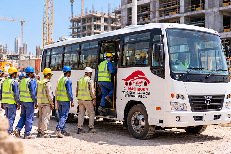 Labour Transport Bus for groups and companies