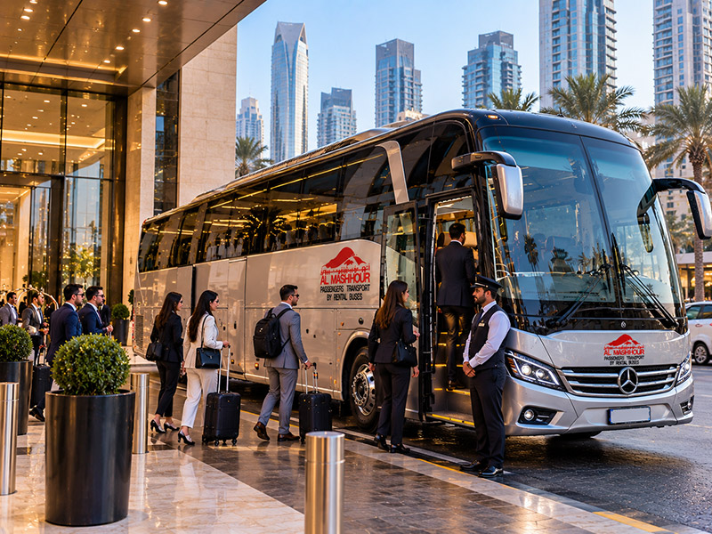 Luxury Bus with driver