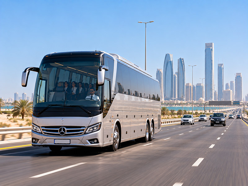 Luxury Bus hire from Al Mashhour