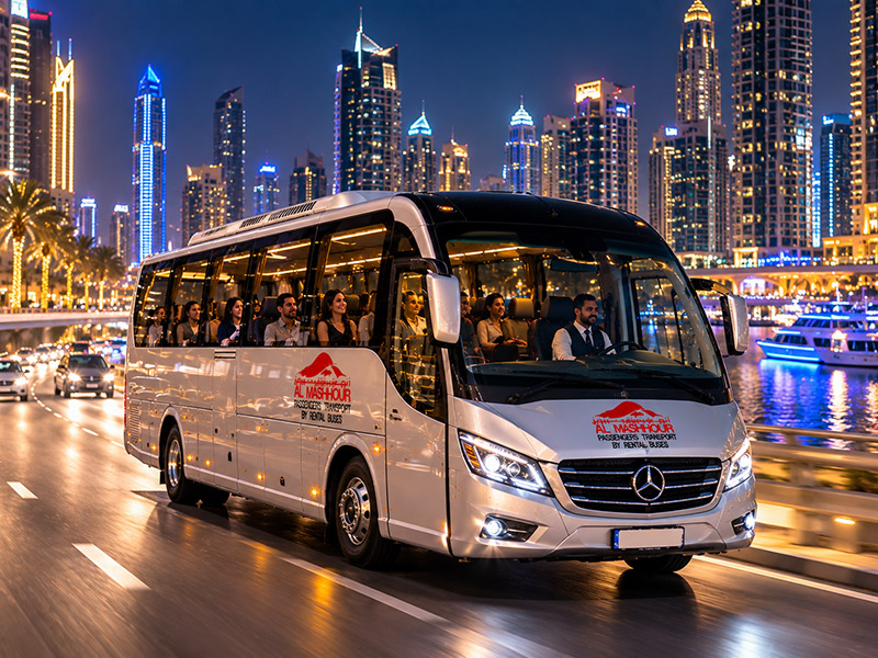 Luxury Bus available daily, weekly and monthly
