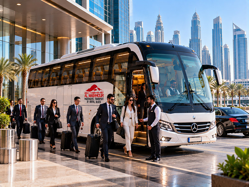 Luxury Coach on a corporate staff transfer