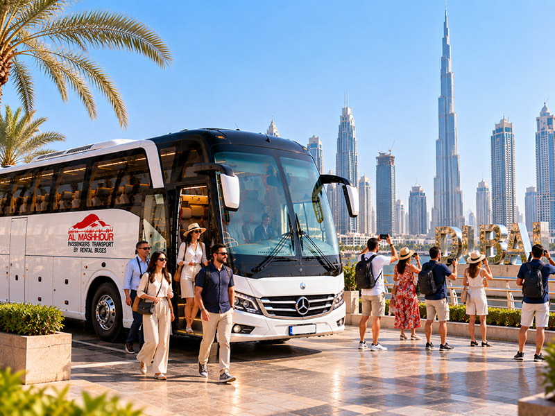 Luxury Coach on a city sightseeing tour